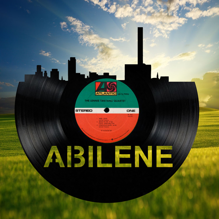 Abilene Texas Laser Cut Vinyl Record artist representation