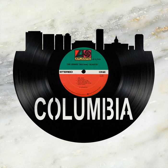 Columbia South Carolina Laser Cut Vinyl Record artist representation