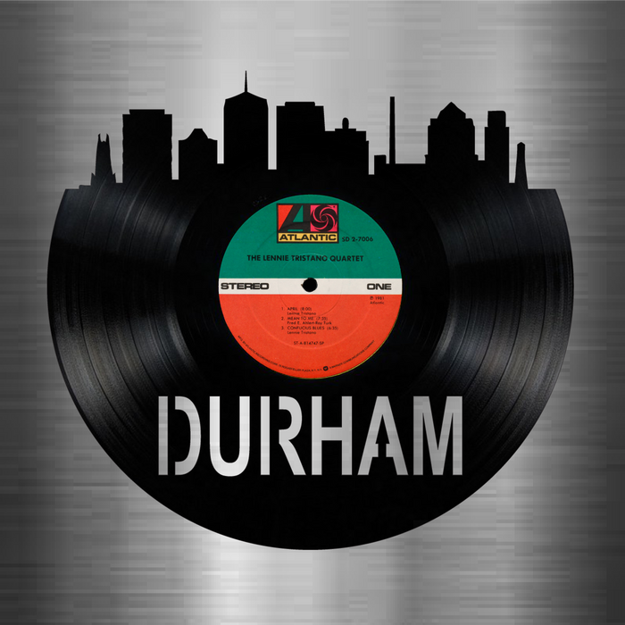 Durham North Carolina Laser Cut Vinyl Record artist representation