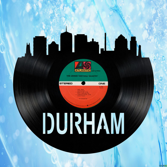 Durham North Carolina Laser Cut Vinyl Record artist representation
