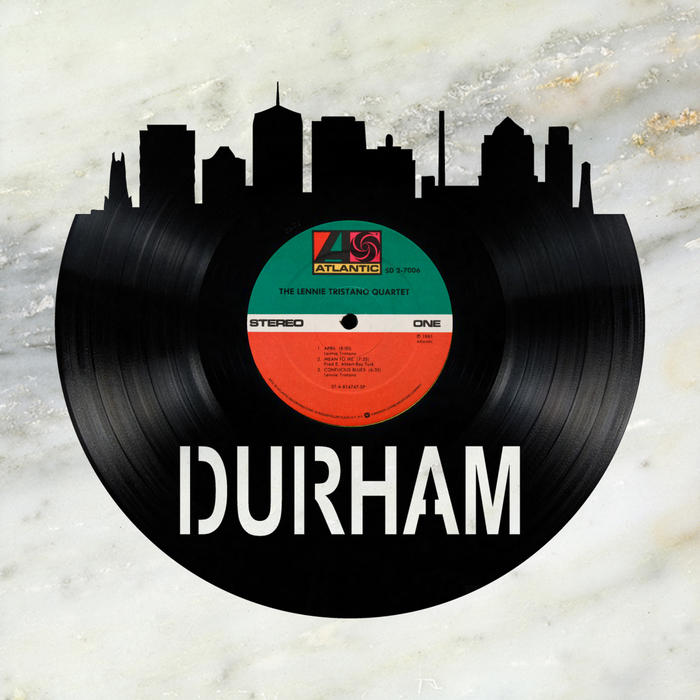 Durham North Carolina Laser Cut Vinyl Record artist representation