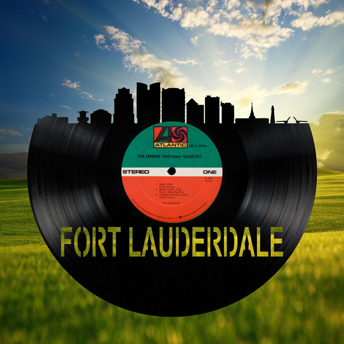 Fort Lauderdale Laser Cut Vinyl Record artist representation