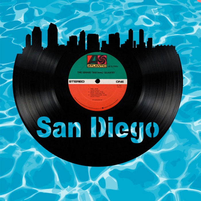 San Diego-1 Laser Cut Vinyl Record artist representation