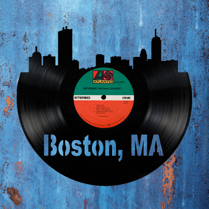 boston ma-1 Laser Cut Vinyl Record artist representation