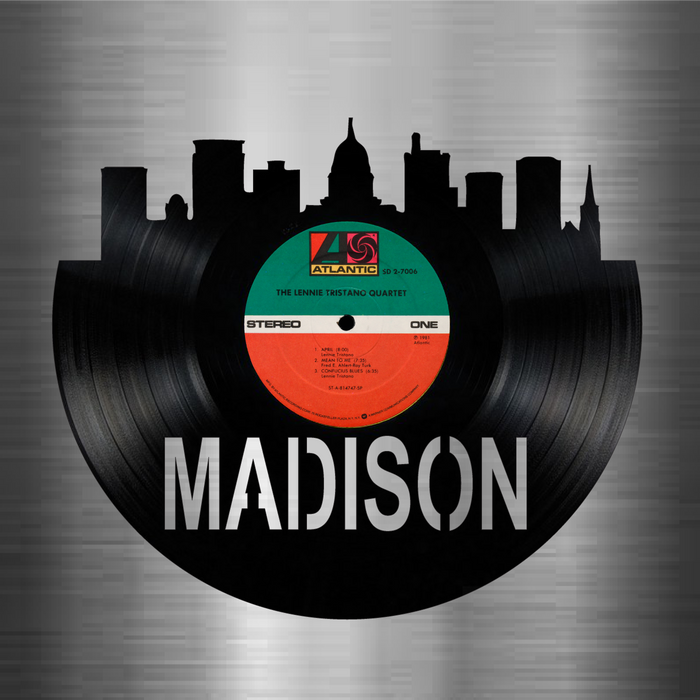 Madison Wisconsin Laser Cut Vinyl Record artist representation