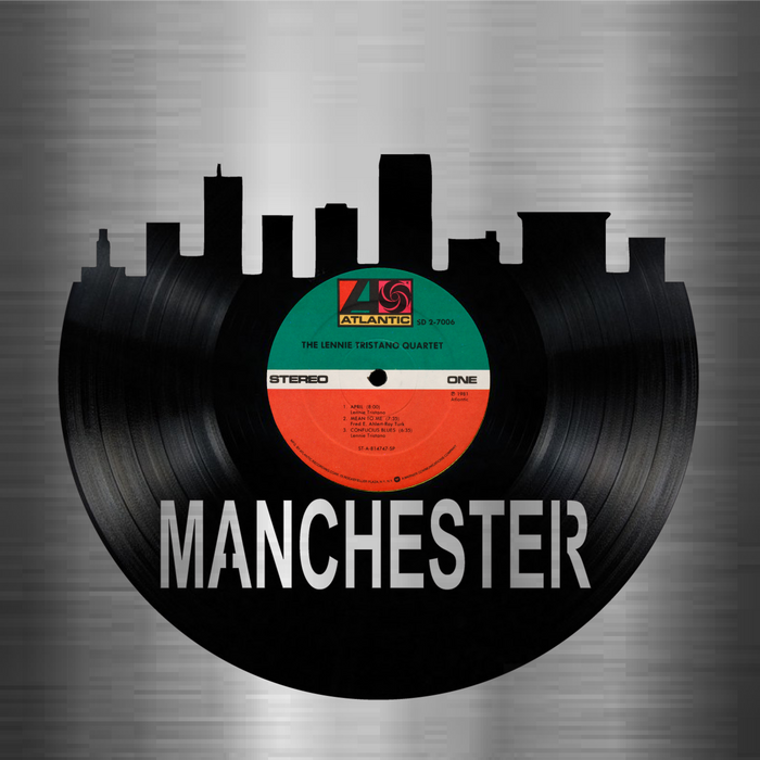 Manchester New Hampshire Laser Cut Vinyl Record artist representation