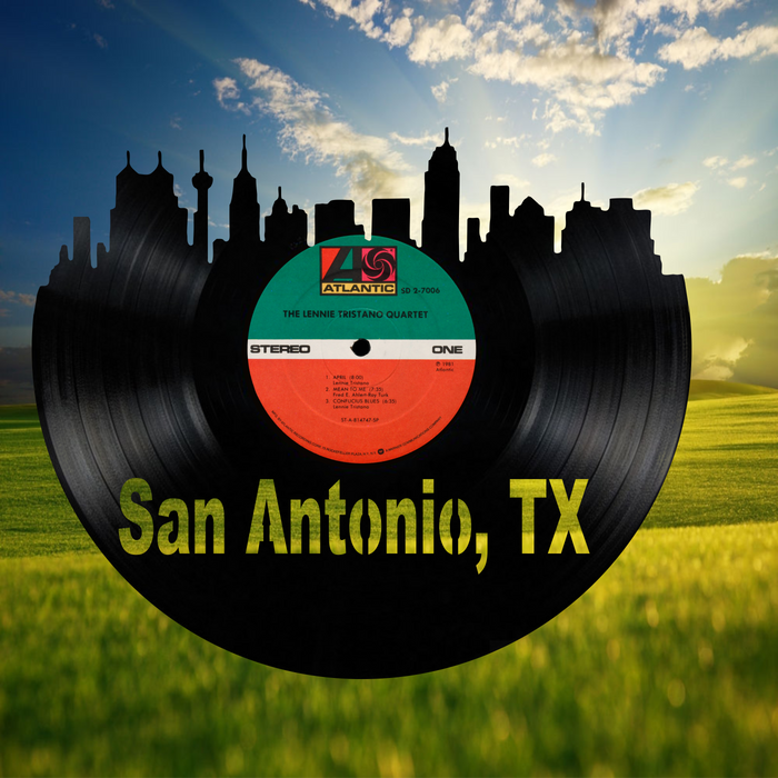 San Antonio Laser Cut Vinyl Record artist representation