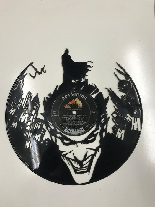 BATMAN Laser Cut Vinyl Record artist representation or vinyl clock