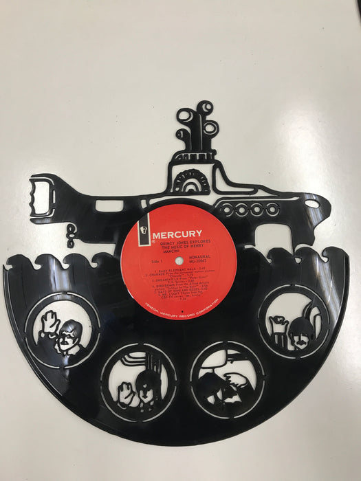 Beatles Laser Cut Vinyl Record artist representation or vinyl clock