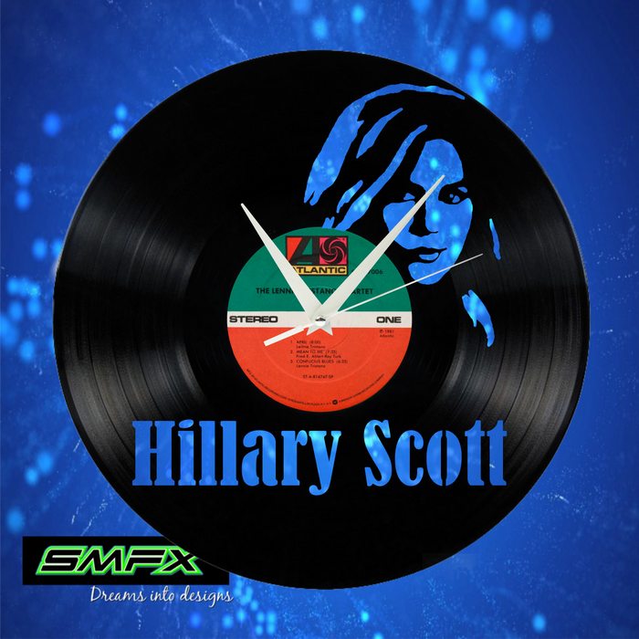 Hillary Scott- Laser Cut Vinyl Record artist representation or vinyl clock