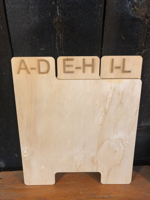 Record dividers A-Z to sort your collection set of 6