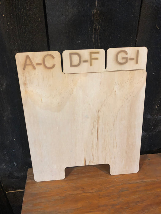 Record dividers A-Z to sort your collection set of 9