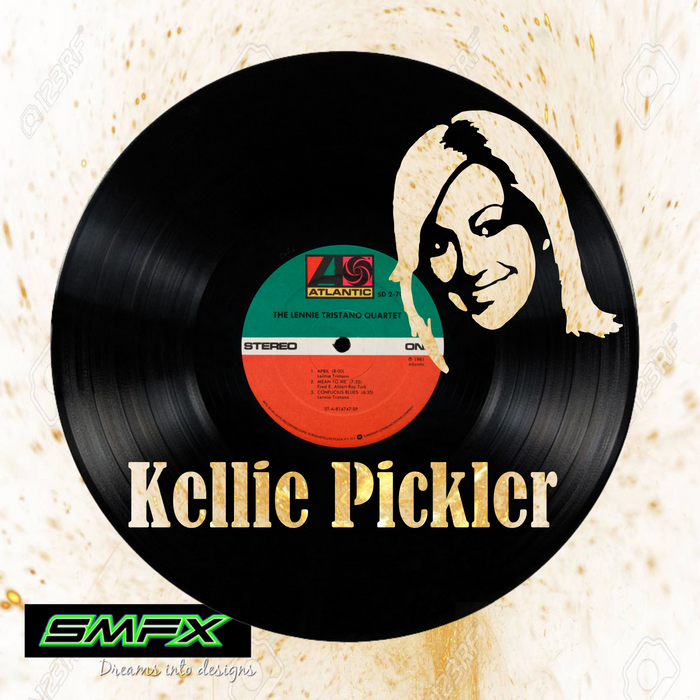 Kellie Pickler Laser Cut Vinyl Record artist representation or vinyl clock