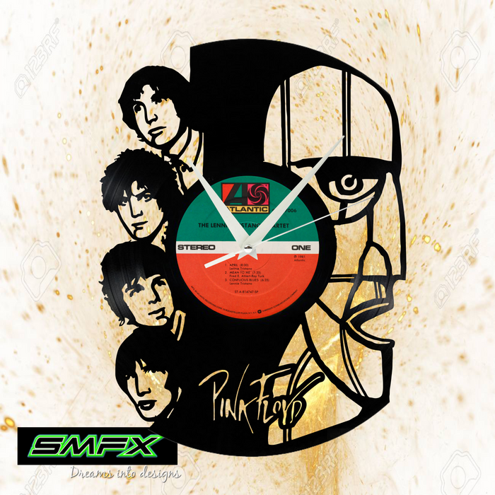 pink floyd Laser Cut Vinyl Record artist representation or vinyl clock