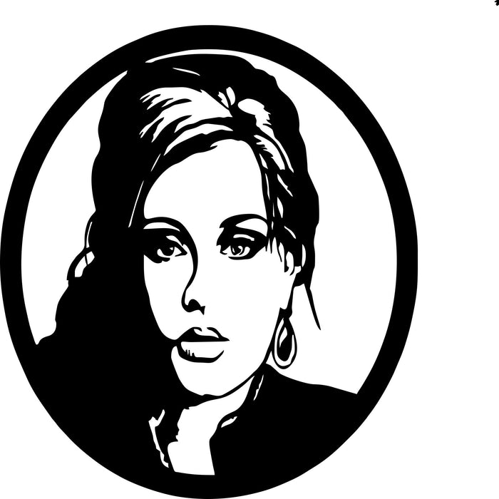adele Laser Cut Vinyl Record artist representation or vinyl clock