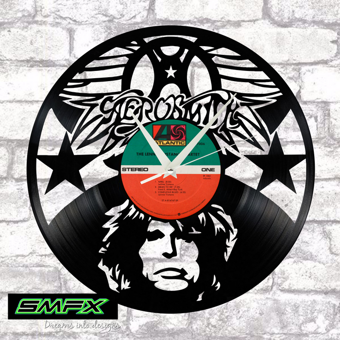 AEROSMITH Laser Cut Vinyl Record artist representation or vinyl clock