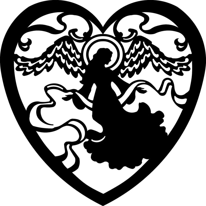 angel heart sign Laser Cut Vinyl Record artist representation