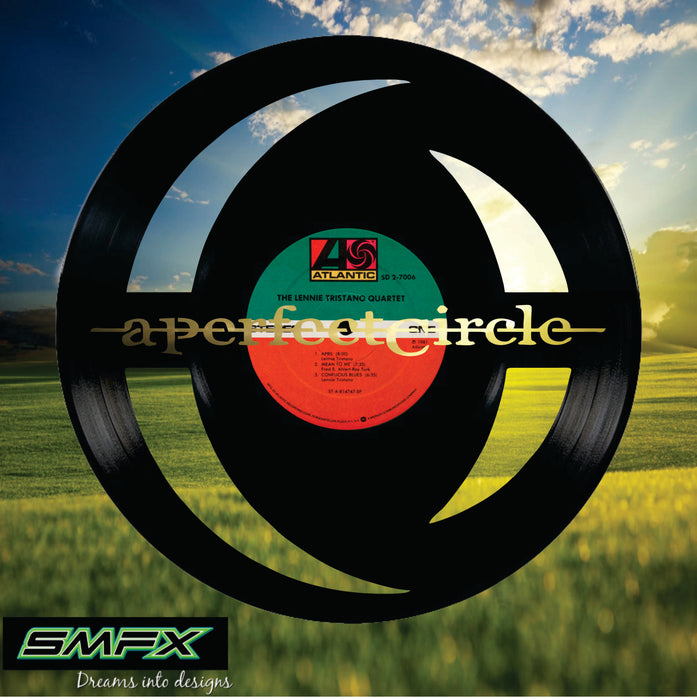 a perfect circle Laser Cut Vinyl Record artist representation or vinyl clock