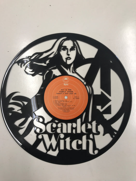 avengers-scarlet witch Laser Cut Vinyl Record artist representation or vinyl clock