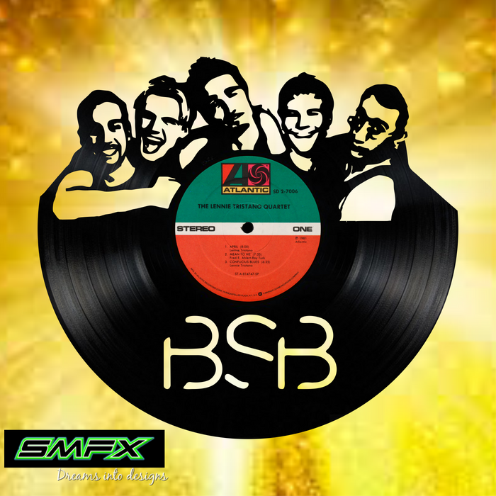 backstreet boys perfect circle Laser Cut Vinyl Record artist representation or vinyl clock