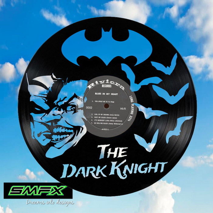 baman Laser Cut Vinyl Record artist representation or vinyl clock