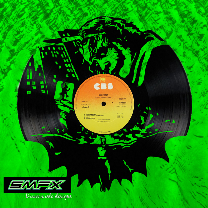 batman Laser Cut Vinyl Record artist representation or vinyl clock