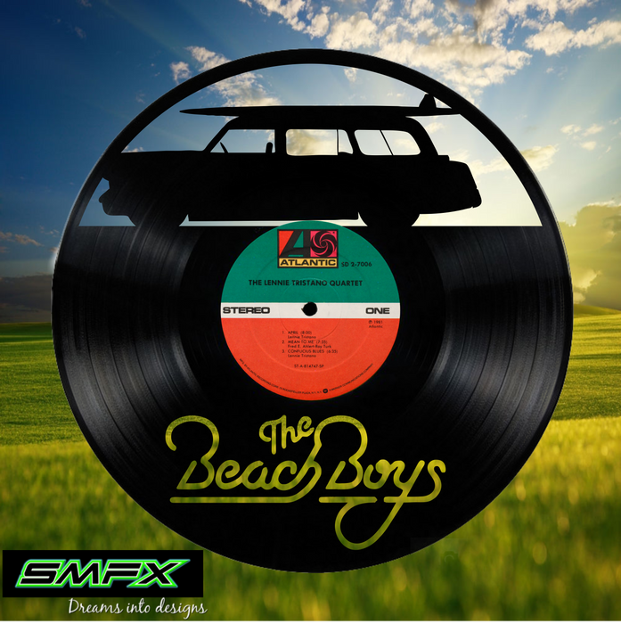 beach boys Laser Cut Vinyl Record artist representation or vinyl clock