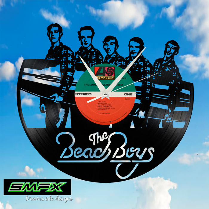 beach boys Laser Cut Vinyl Record artist representation or vinyl clock