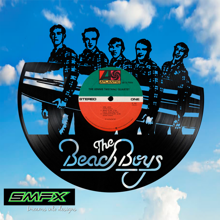 beach boys Laser Cut Vinyl Record artist representation or vinyl clock