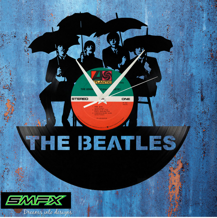 Beatles star Laser Cut Vinyl Record artist representation or vinyl clock