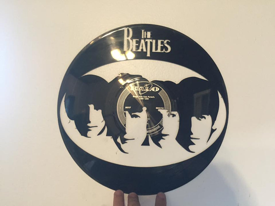 Beatles Laser Cut Vinyl Record artist representation or vinyl clock