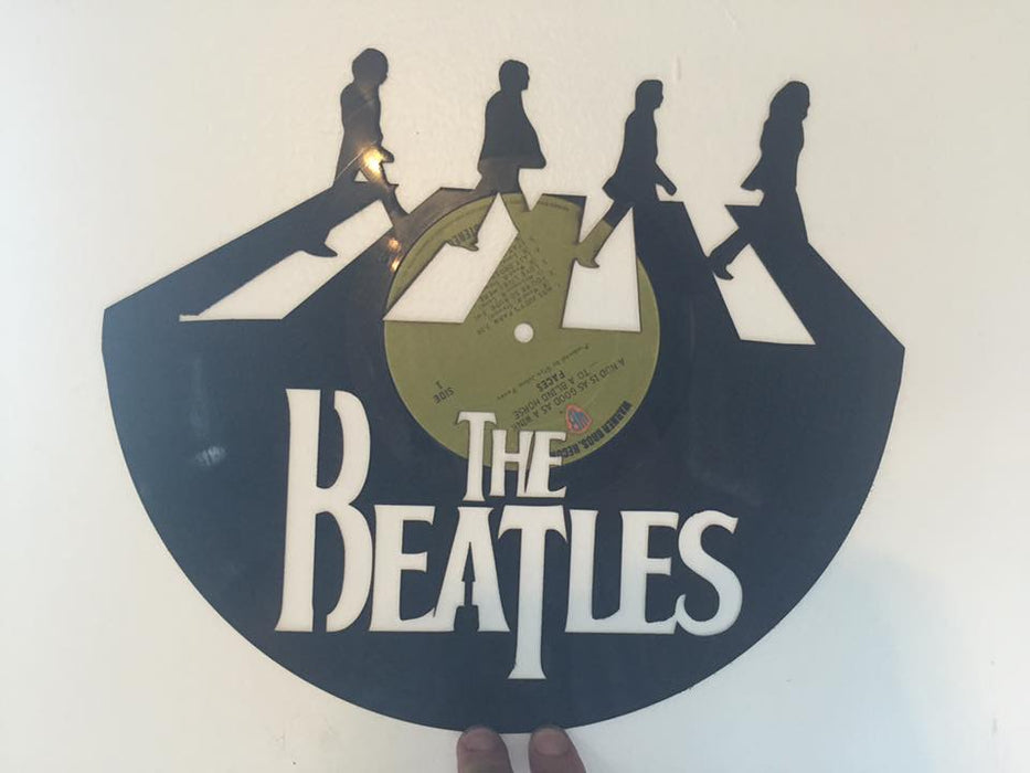 Beatles Laser Cut Vinyl Record artist representation or vinyl clock