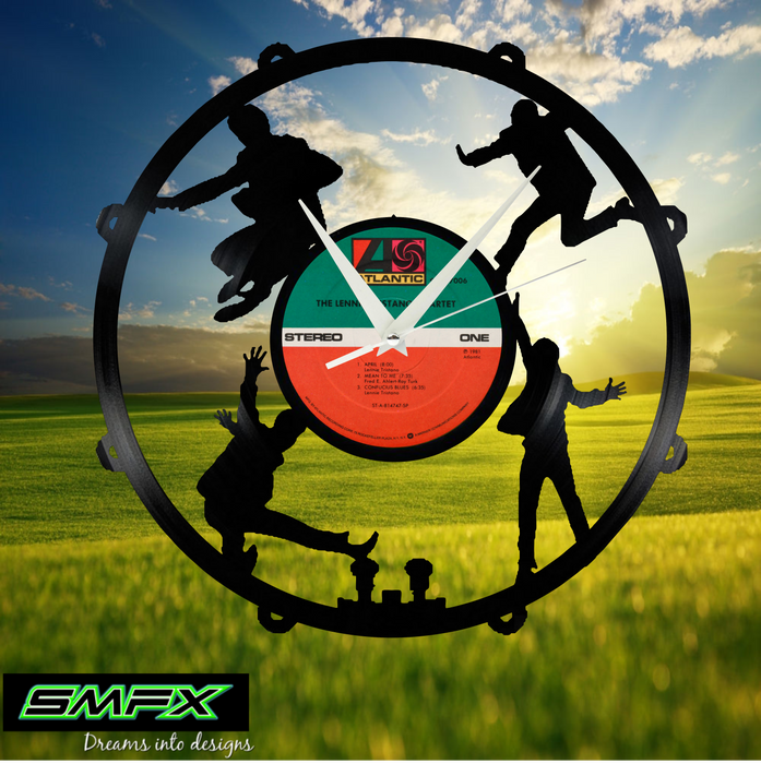 Beatles Laser Cut Vinyl Record artist representation or vinyl clock