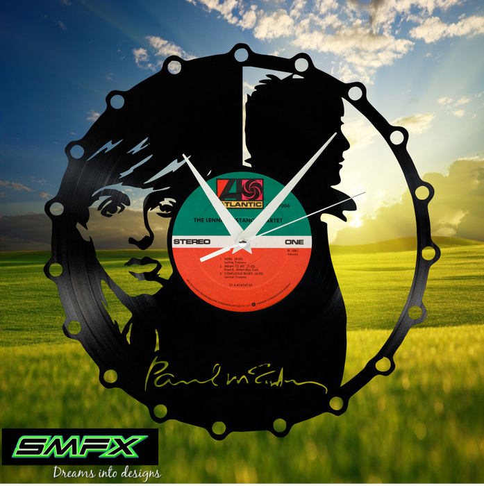 paul mccartney Beatles band Laser Cut Vinyl Record artist representation