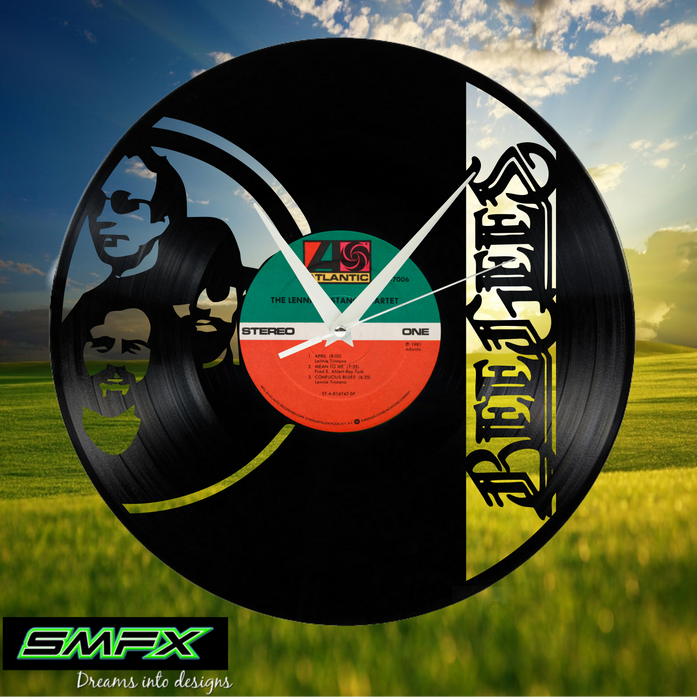 BEE GEES Laser Cut Vinyl Record artist representation or vinyl clock