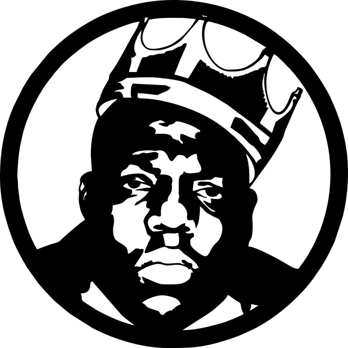biggie smalls Laser Cut Vinyl Record artist representation or vinyl clock