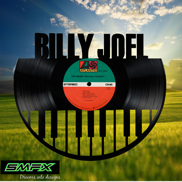 billy joel Laser Cut Vinyl Record artist representation