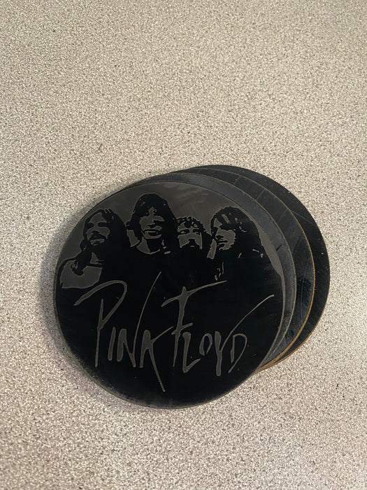 black sabbath Laser Engraved Coaster Set of 4 Cut Vinyl Record artist representation