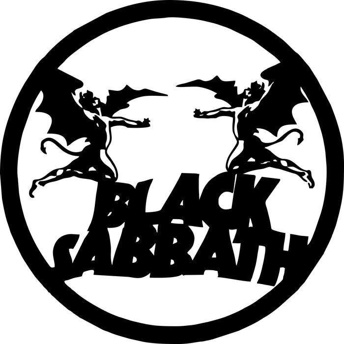 black sabbath Laser Cut Vinyl Record artist representation or vinyl clock