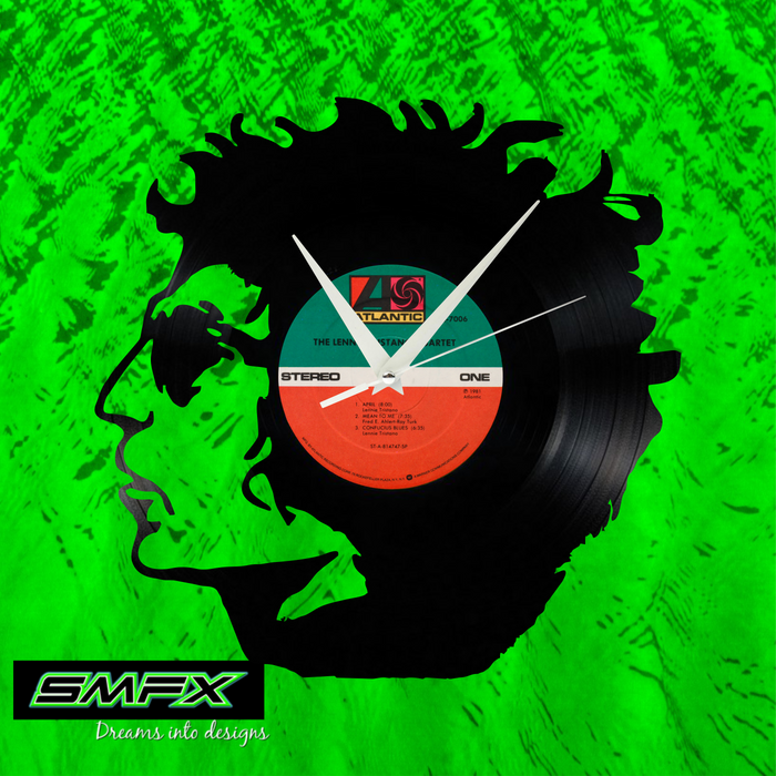 bob dylan Laser Cut Vinyl Record artist representation or vinyl clock