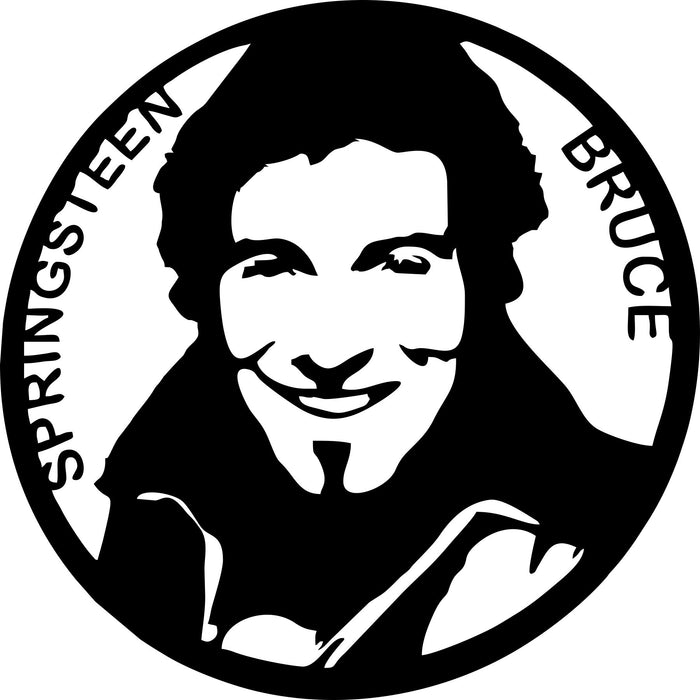 Bruce springsteen Laser Cut Vinyl Record artist representation or vinyl clock