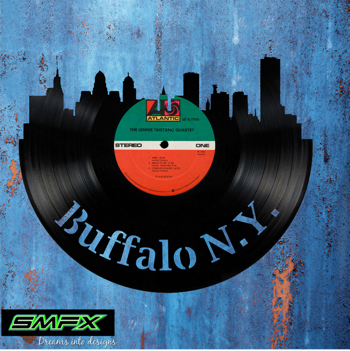 buffalo ny-3 Laser Cut Vinyl Record artist representation