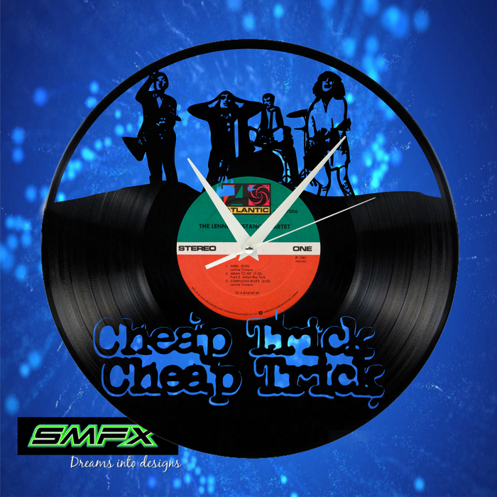 cheap trick Laser Cut Vinyl Record artist representation or vinyl clock