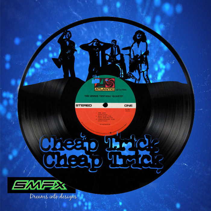 cheap trick Laser Cut Vinyl Record artist representation or vinyl clock