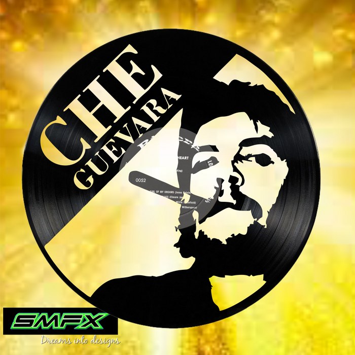 che guevara Laser Cut Vinyl Record artist representation or vinyl clock