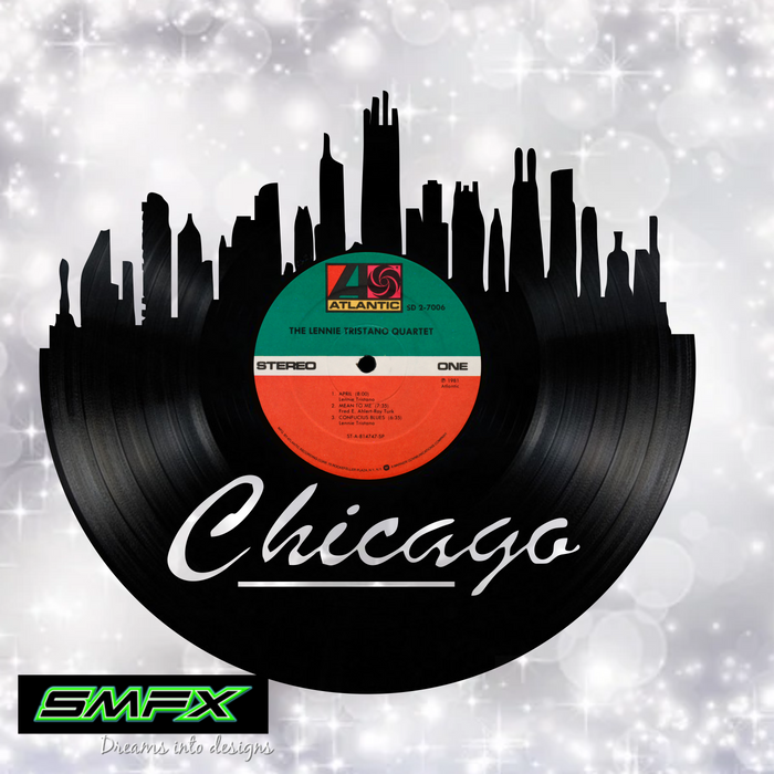 chicago Laser Cut Vinyl Record artist representation