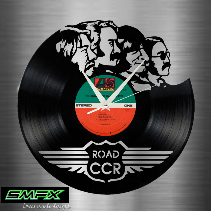 creedence clearwater revival CCR Laser Cut Vinyl Record artist representation or vinyl clock