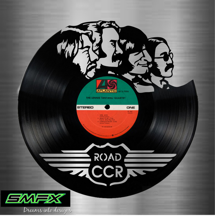creedence clearwater revival CCR Laser Cut Vinyl Record artist representation or vinyl clock