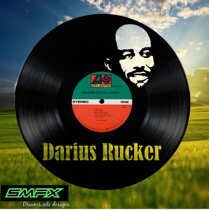 darius rucker Laser Cut Vinyl Record artist representation or vinyl clock