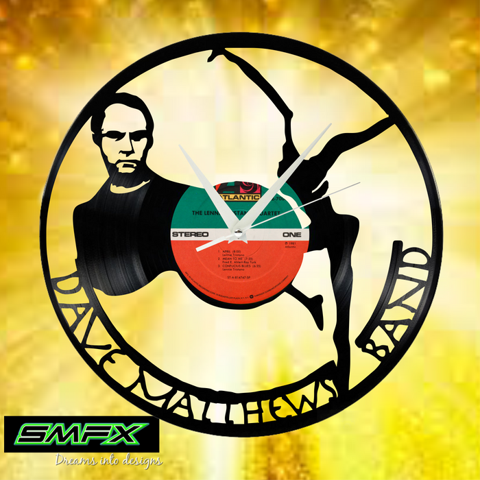 dave matthews Laser Cut Vinyl Record artist representation or vinyl clock